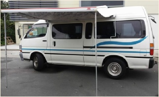 2 berth camper with 2 single beds