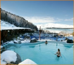 Natural hot pools in the South Island